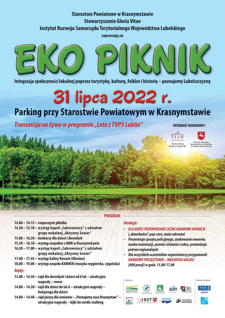 plakat eko piknik Krasnystaw